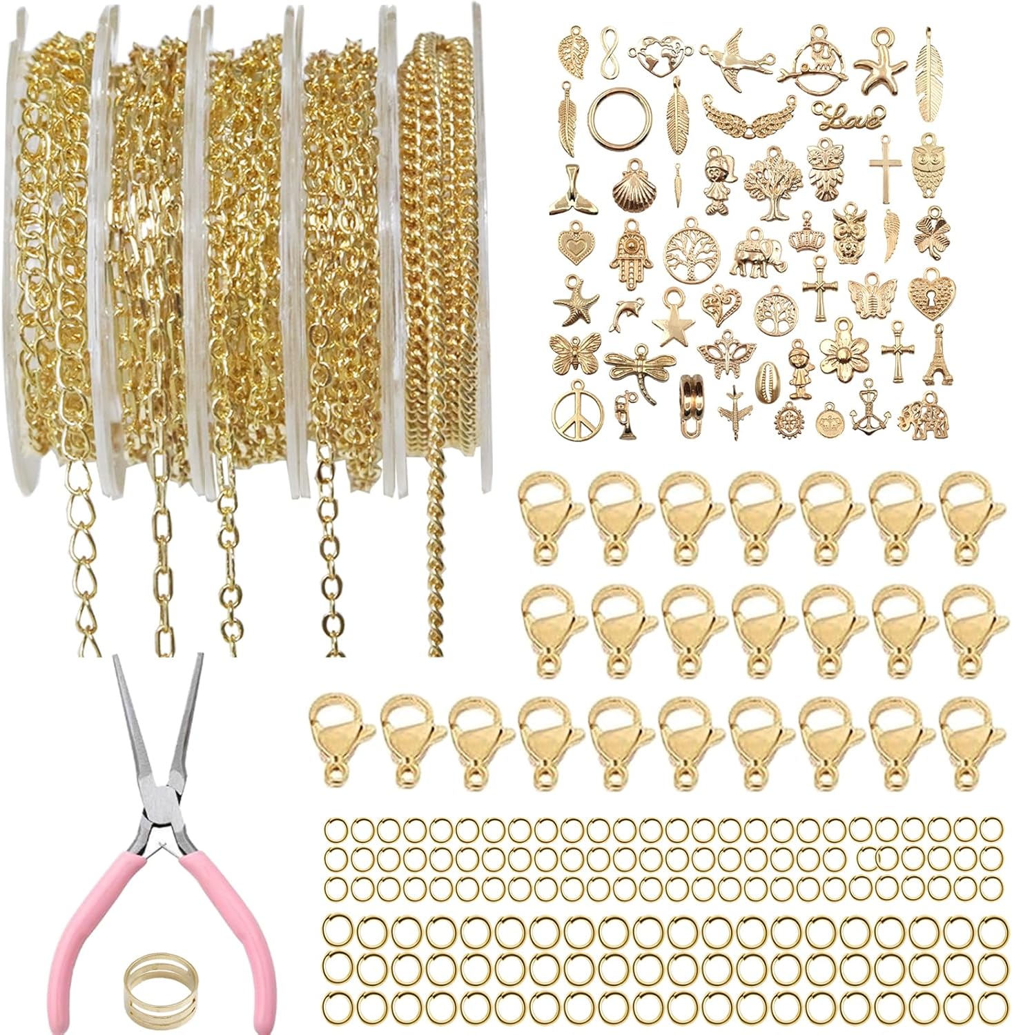Jewelry Making Pliers - 14K Gold Plated Jewelry Making Kit