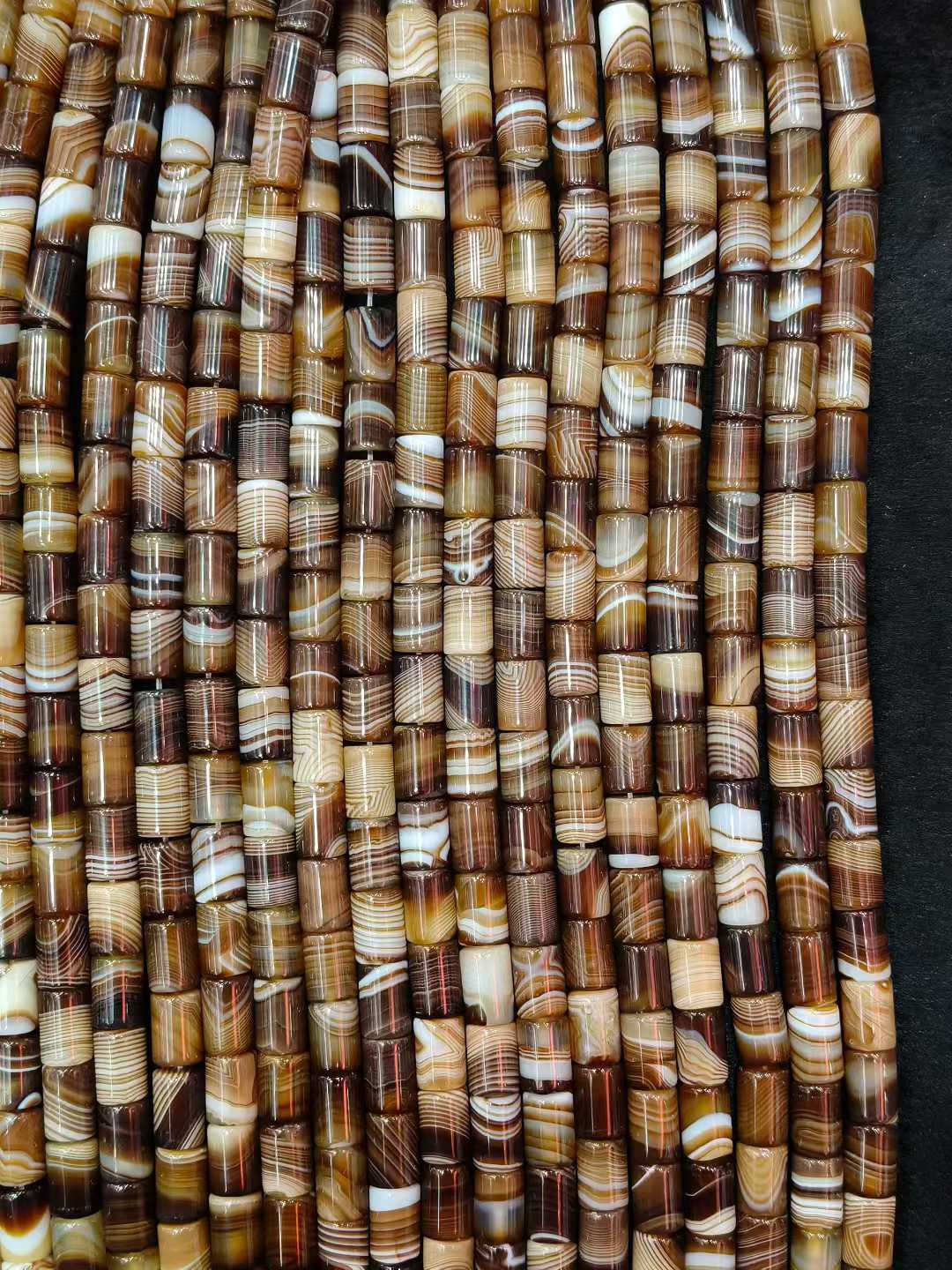 Natural Stone Sptriped Coffee  - Jewelry Making Store recensie en prijs