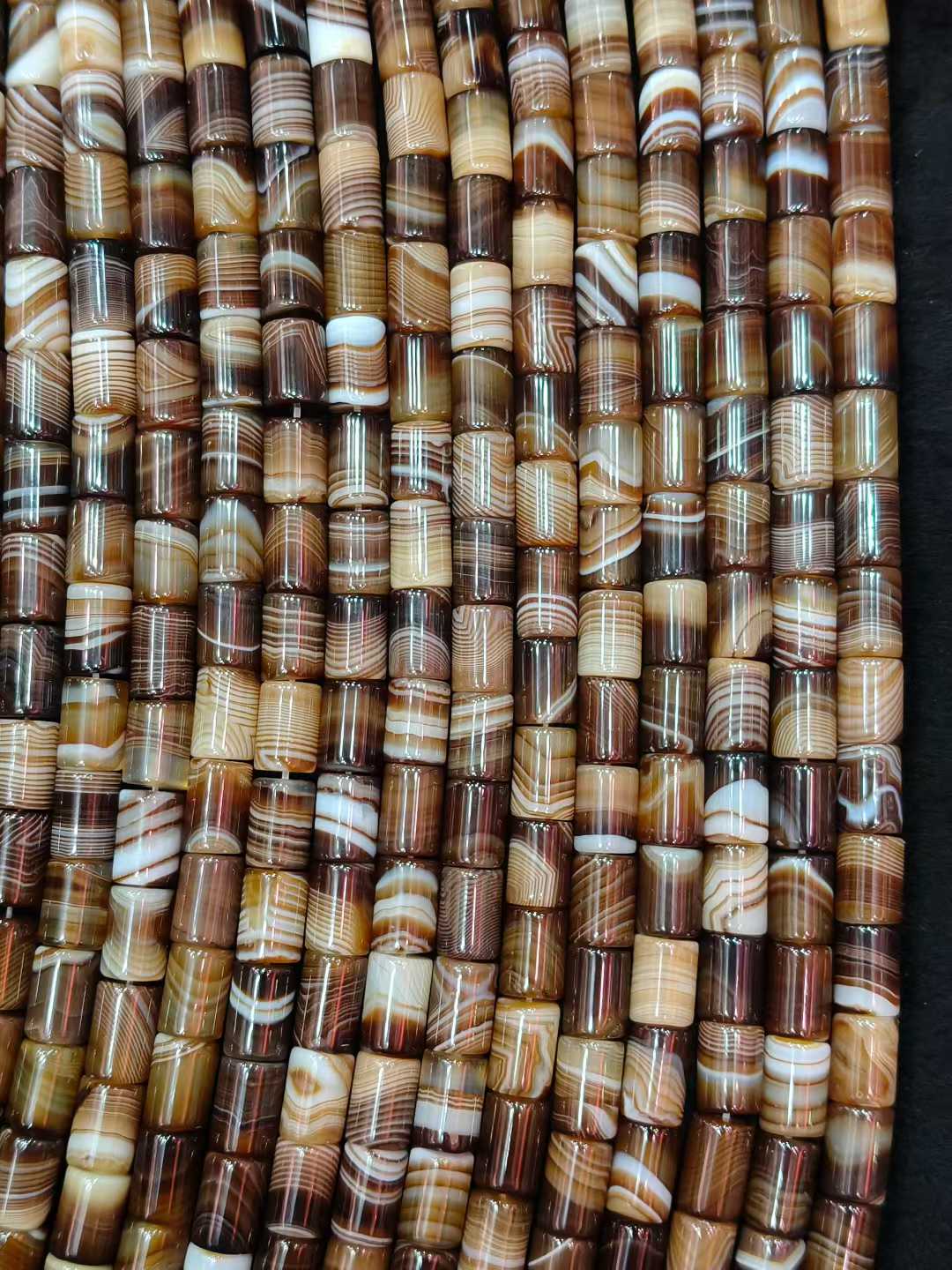 Natural Stone Sptriped Coffee  - Jewelry Making Store recensie en prijs