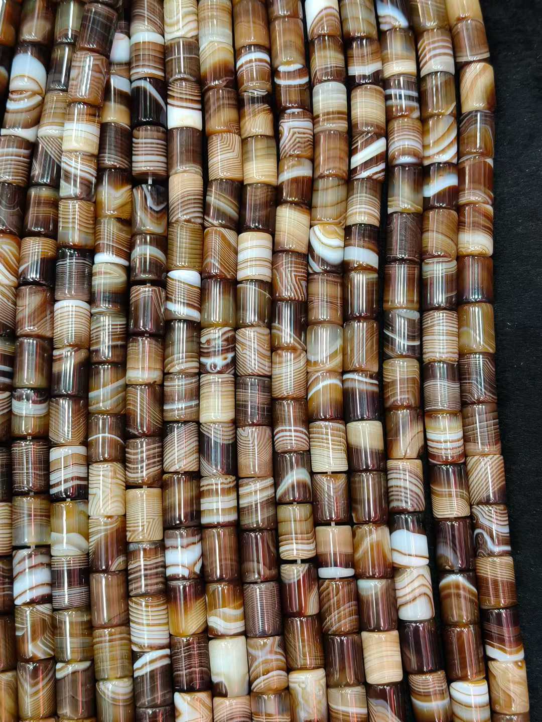 Natural Stone Sptriped Coffee  - Jewelry Making Store recensie en prijs