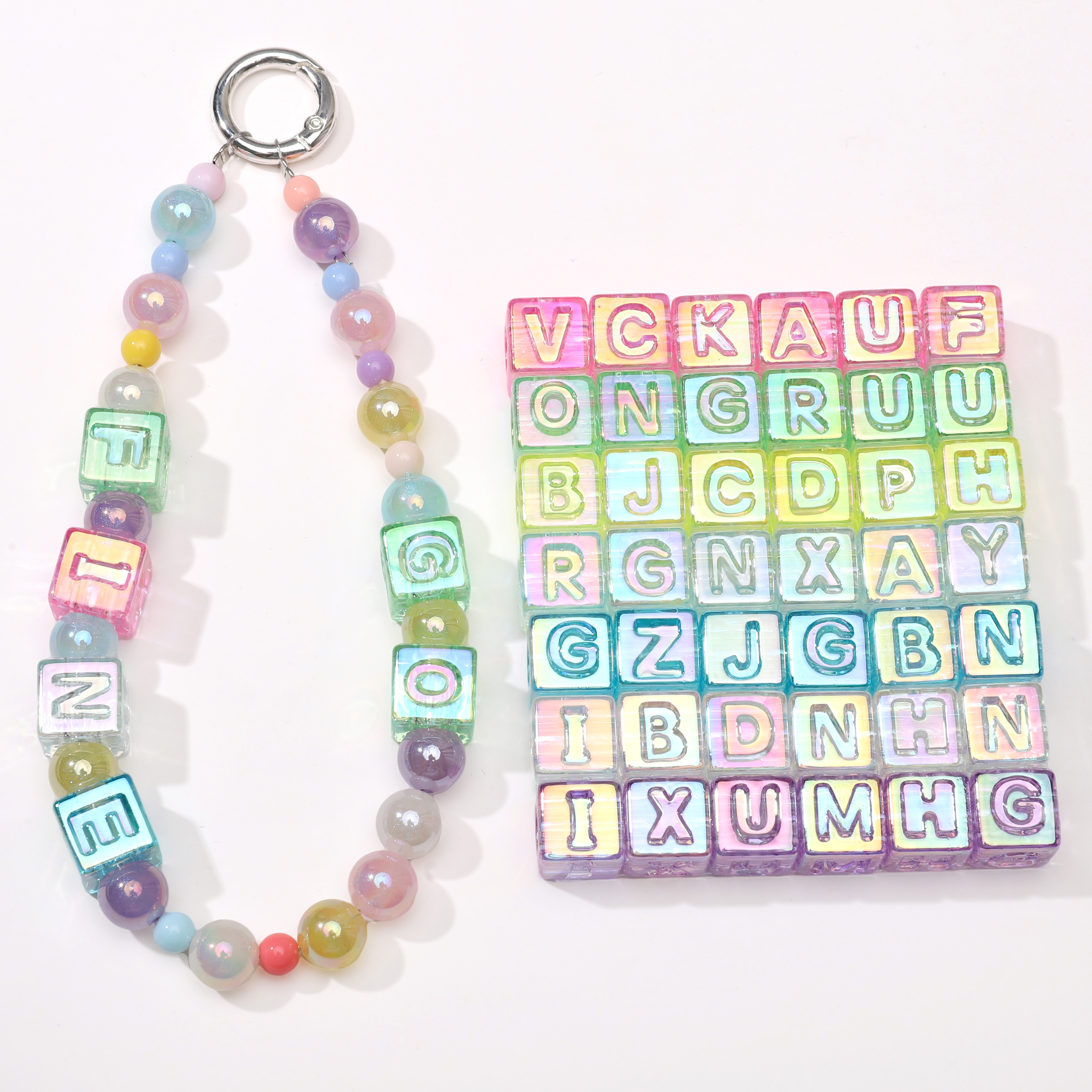 10Pcs beading Colorful Clear L - Jewelry Making For Birthday Party recensie en prijs