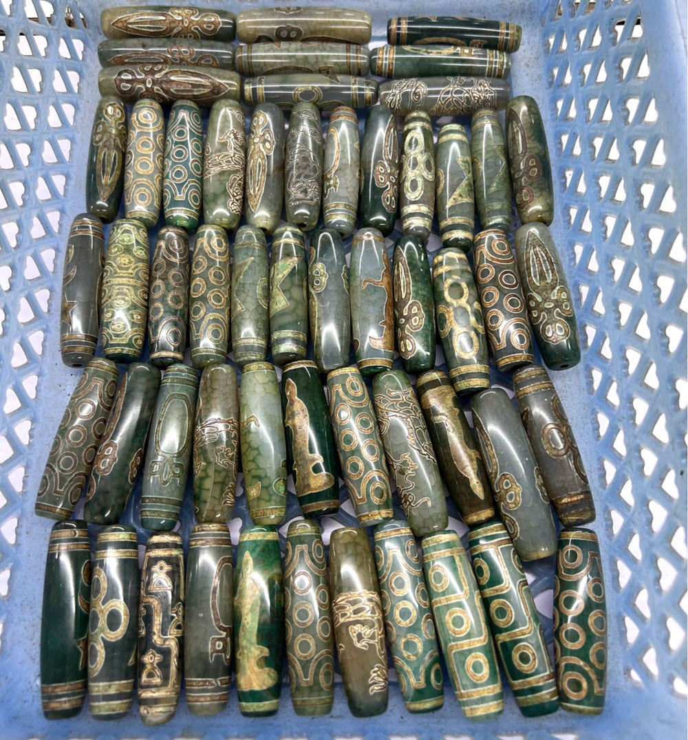 60mm Green Tibentan Dzi Beads  - Jewelry Making Store recensie en prijs