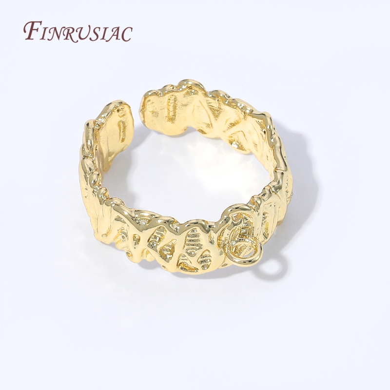 18K Gold Plated Open Adjustabl - Ring Blank Adjustable recensie en prijs