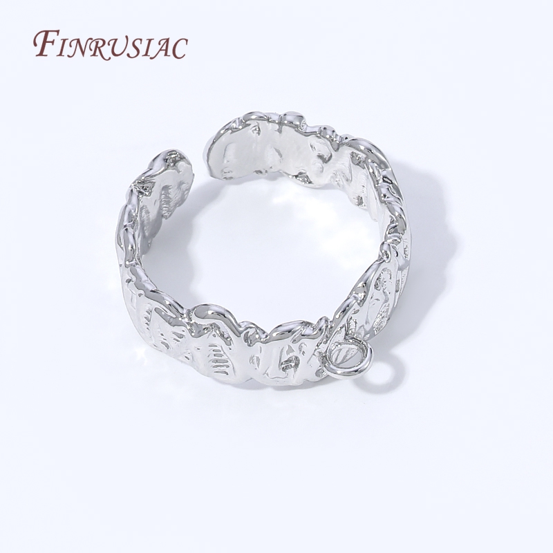 18K Gold Plated Open Adjustabl - Ring Blank Adjustable recensie en prijs