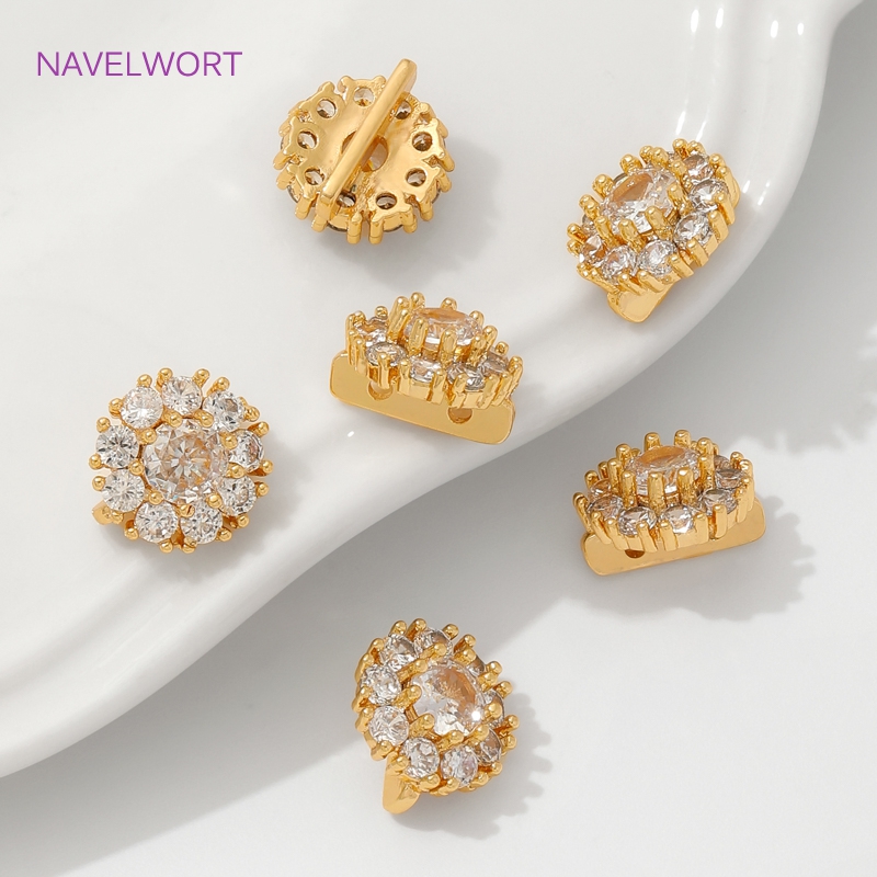 18K Gold Plated Inlaid Zircon  - Jewelry Making Items recensie en prijs