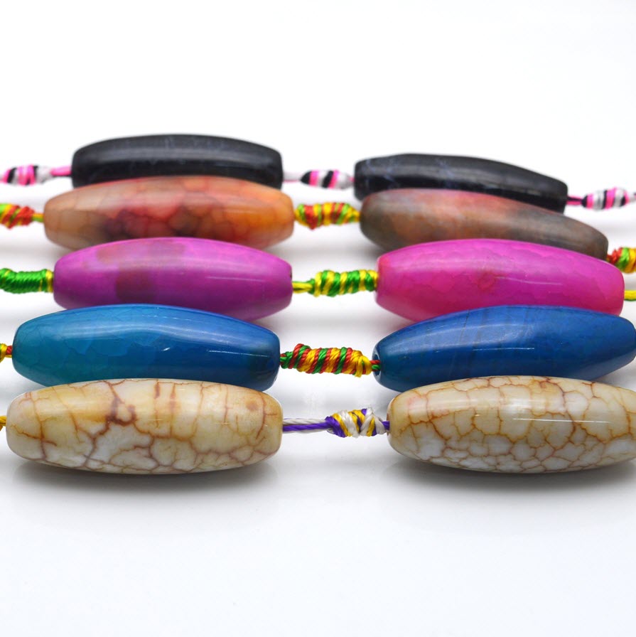 Natural Stone Colourful Big Ag - Jewelry Making Store recensie en prijs