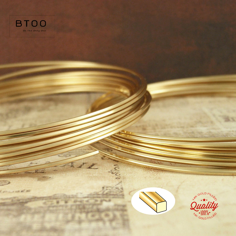 14K Gold Filled Square Wire On - Jewelry Making Thread recensie en prijs