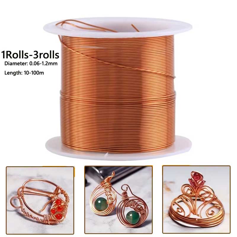 1-3Roll  Soft Copper Wire for  - Jewelry Making Thread recensie en prijs