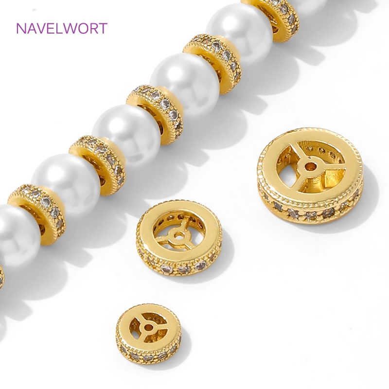 18K Gold Plated Round Wheel Sp - Jewelry Making Items recensie en prijs