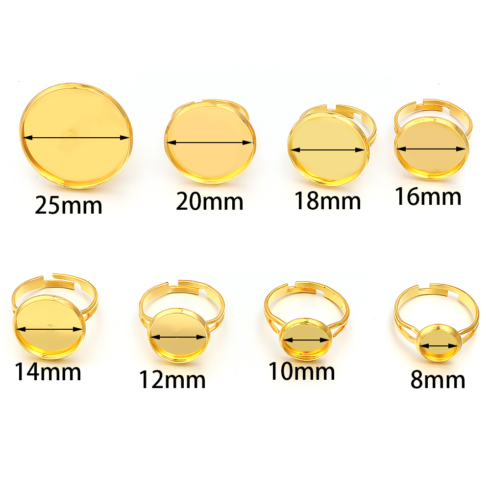 10Pcs/Lot Adjustable Blank Rin - Ring Blank Adjustable recensie en prijs