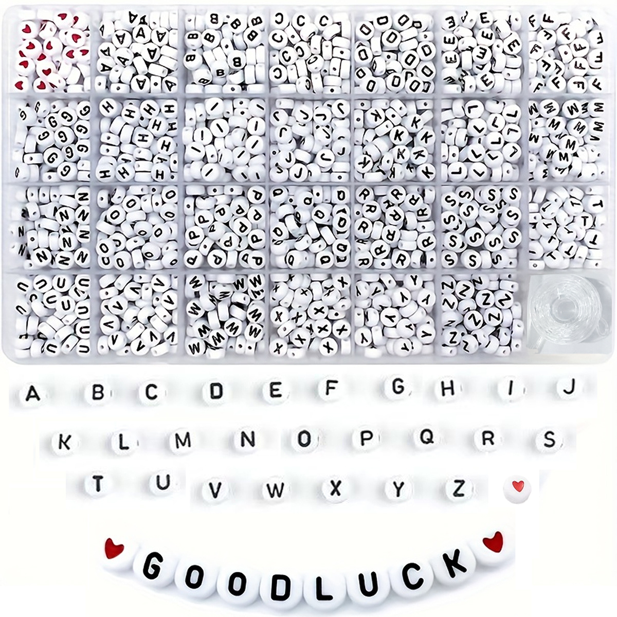 1300 4x7 round acrylic letter  - Jewelry Making Thread recensie en prijs