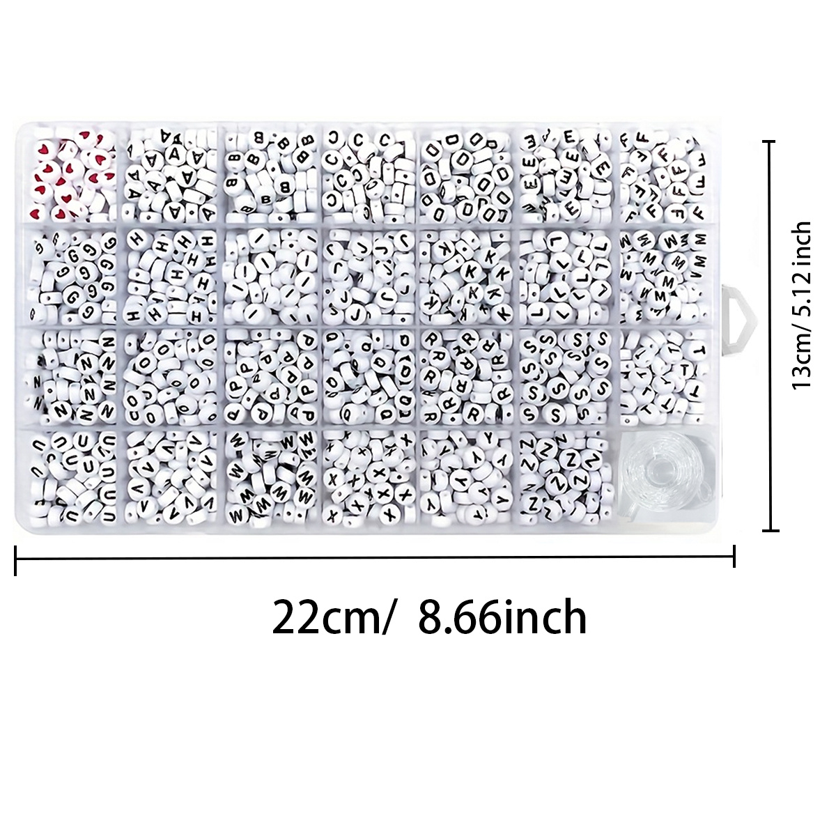 1300 4x7 round acrylic letter  - Jewelry Making Thread recensie en prijs