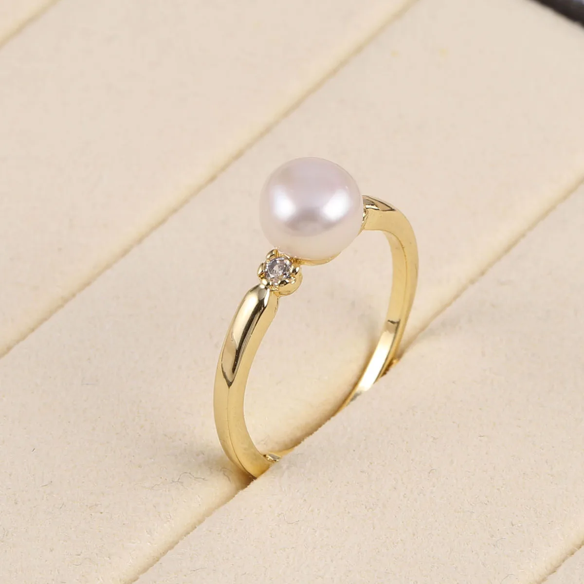 Natural Freshwater Pearls Ring - Ring Blank Adjustable recensie en prijs