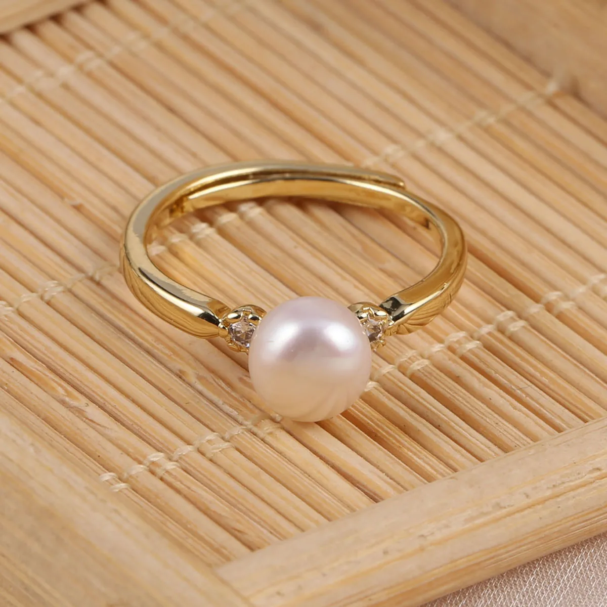 Natural Freshwater Pearls Ring - Ring Blank Adjustable recensie en prijs
