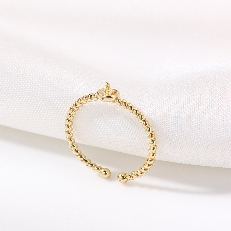 JZ224  Copper Gold Plated Adju - Ring Blank Adjustable recensie en prijs