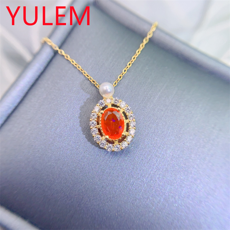 Elegant Natural Orange Opal Pe - Jewelry Making For Birthday Party recensie en prijs
