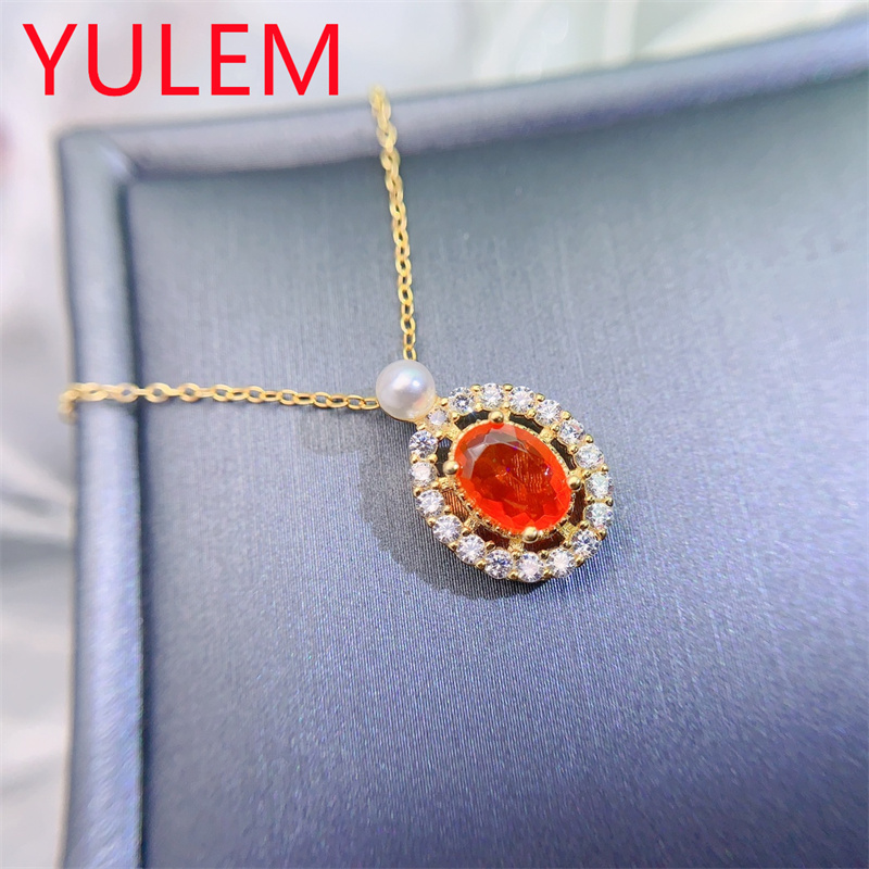 Elegant Natural Orange Opal Pe - Jewelry Making For Birthday Party recensie en prijs
