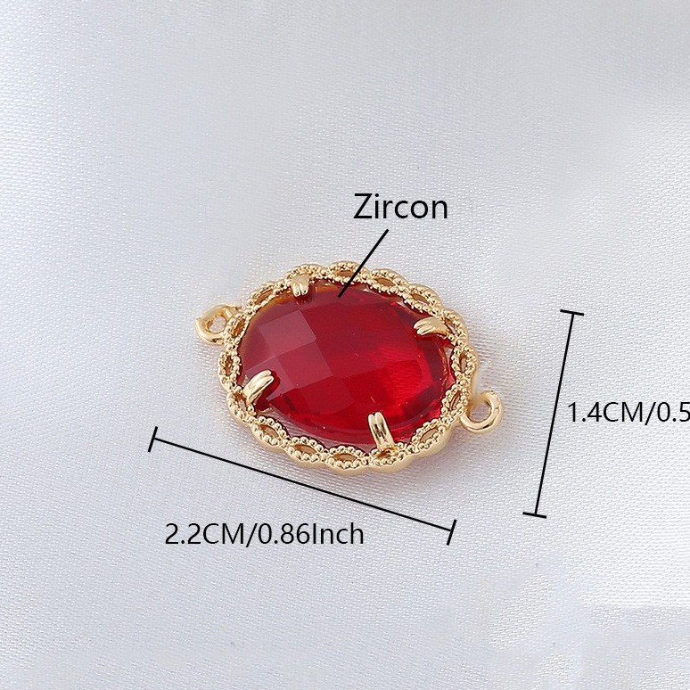 MHS.SUN 10pcs/Lot Oval Cubic Z - Jewelry Making For Birthday Party recensie en prijs
