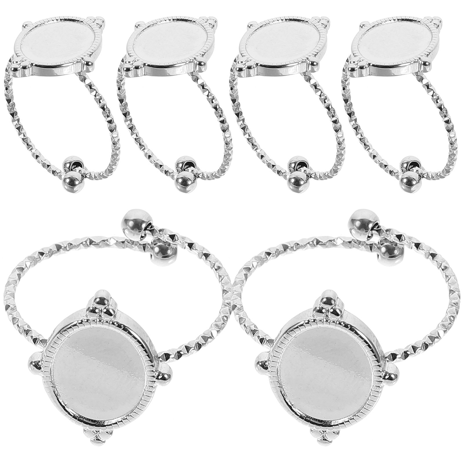 6Pcs Adjustable Stainless Stee - Ring Blank Adjustable recensie en prijs