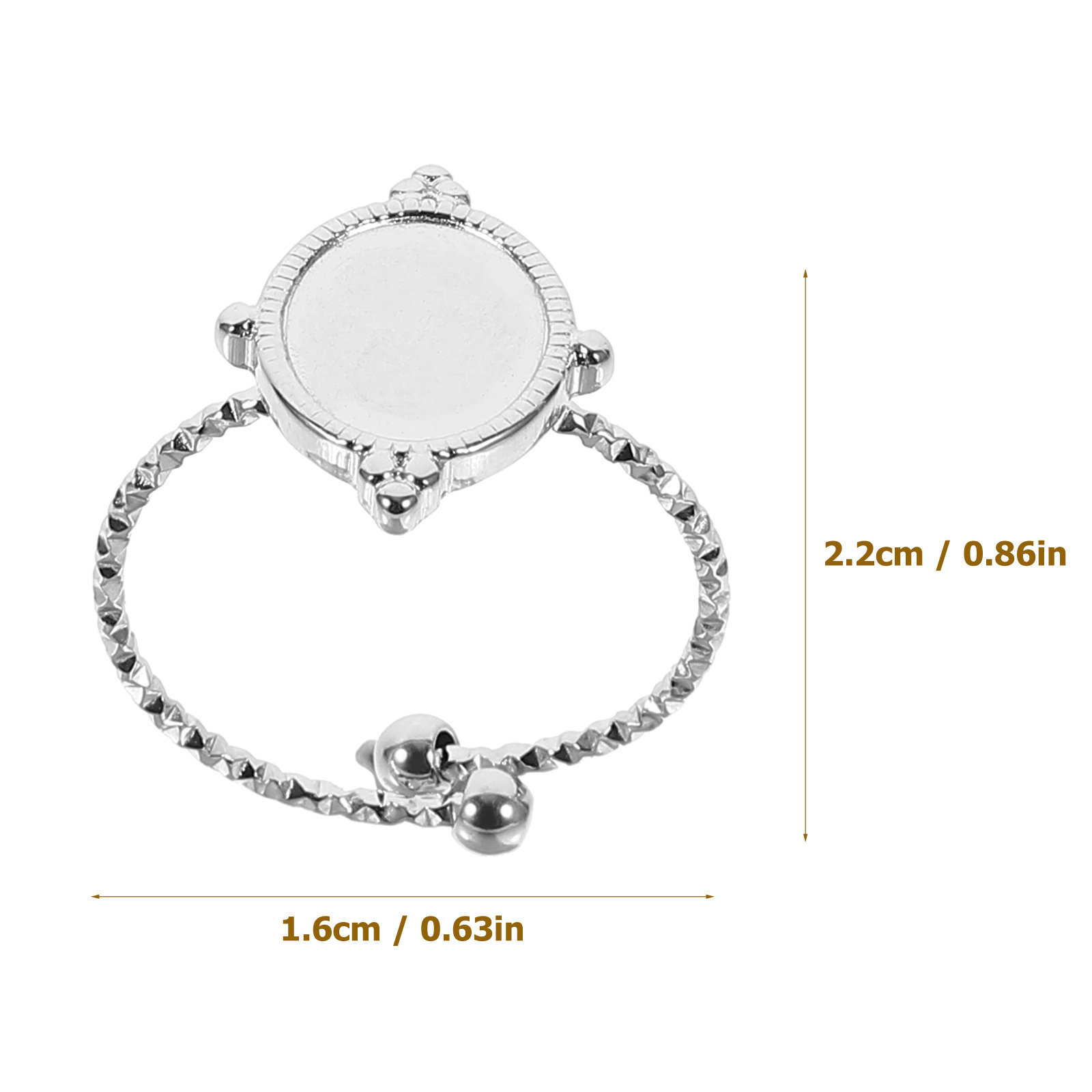 6Pcs Adjustable Stainless Stee - Ring Blank Adjustable recensie en prijs