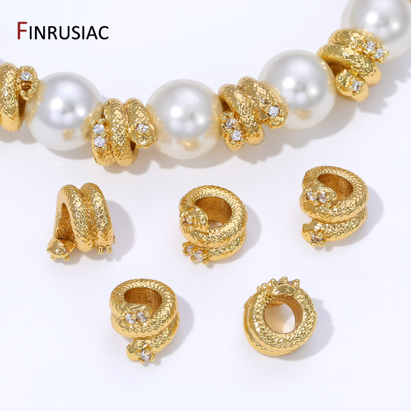 18K Gold Plated Brass Snake Sh - Jewelry Making Items recensie en prijs
