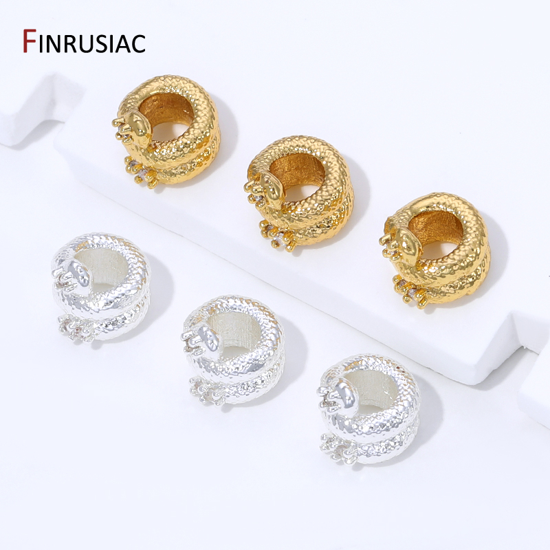 18K Gold Plated Brass Snake Sh - Jewelry Making Items recensie en prijs