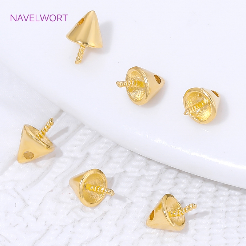 18K Gold Plated Conical Beads  - Jewelry Making Items recensie en prijs