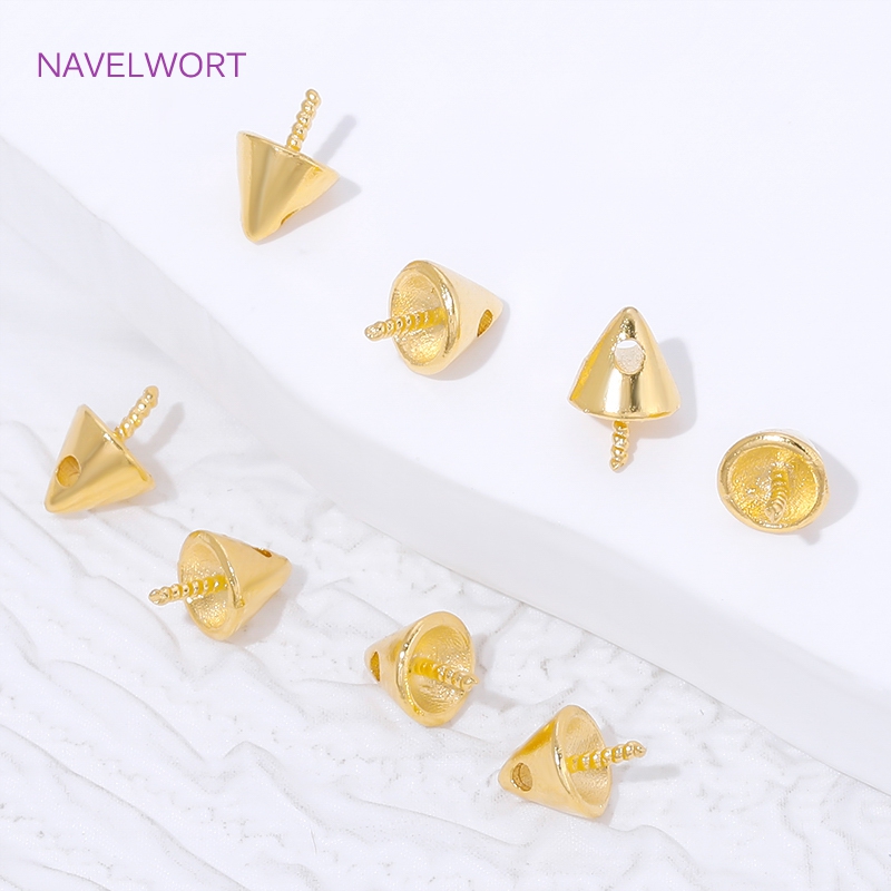 18K Gold Plated Conical Beads  - Jewelry Making Items recensie en prijs