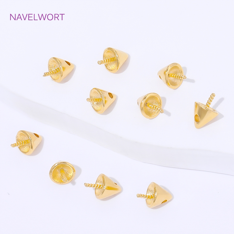 18K Gold Plated Conical Beads  - Jewelry Making Items recensie en prijs