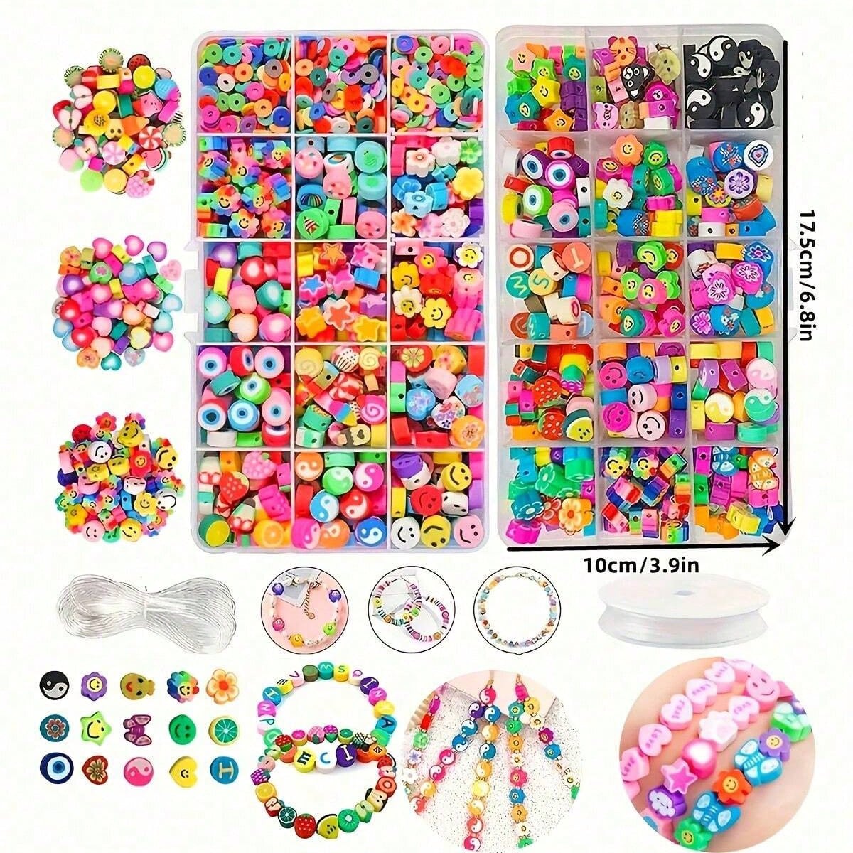 1450/1200/250pcs Polymer Clay  - Jewelry Making For Birthday Party recensie en prijs