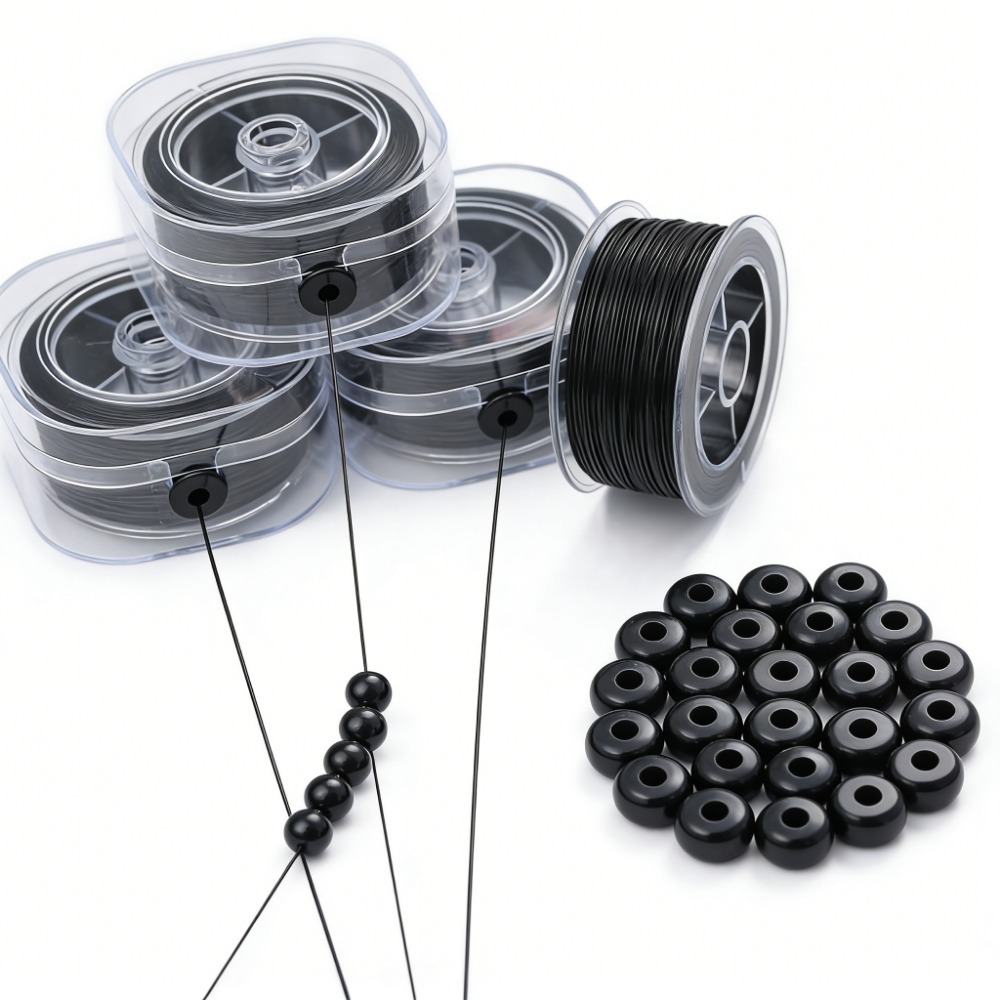 0.5-1mm Black Elastic Crystal  - Jewelry Making Thread recensie en prijs