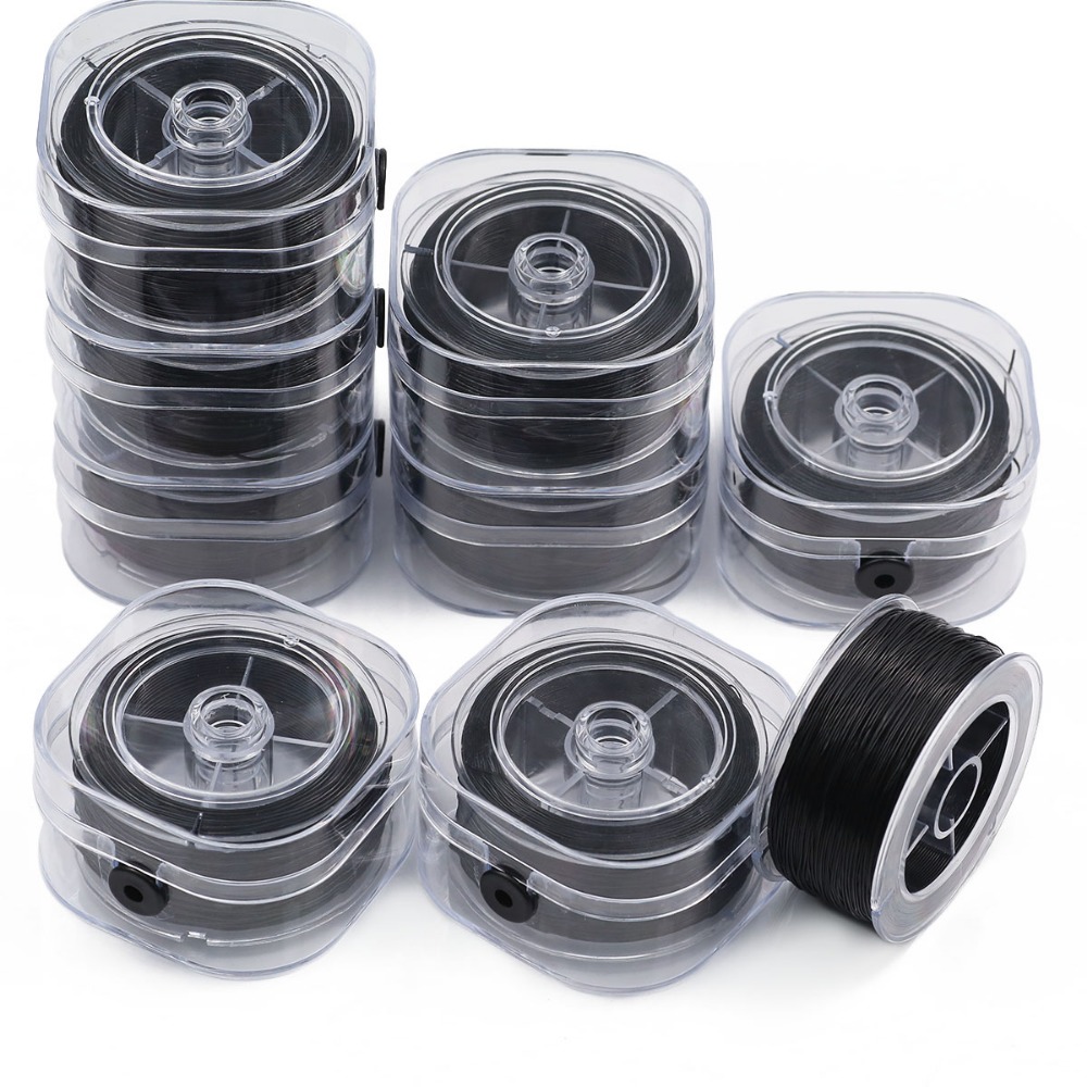 0.5-1mm Black Elastic Crystal  - Jewelry Making Thread recensie en prijs