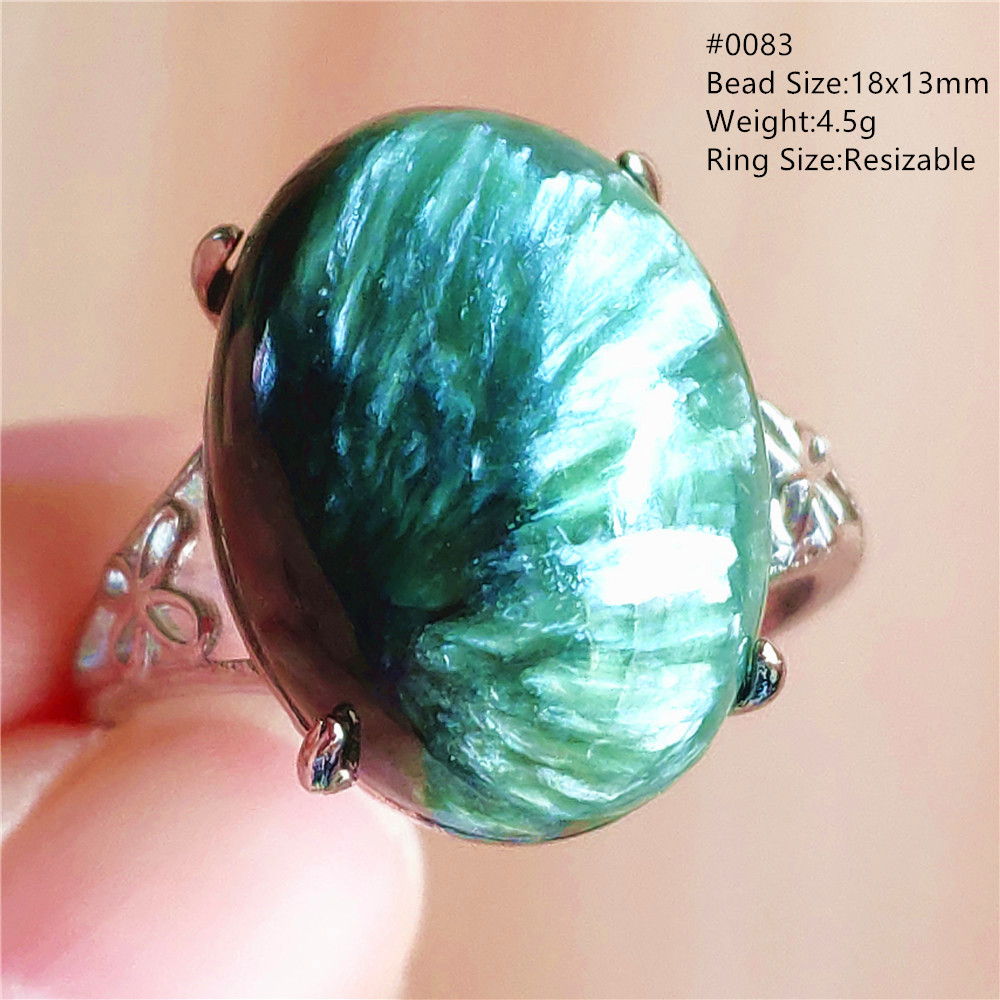Natural Green Seraphinite Adju - Ring Blank Adjustable recensie en prijs