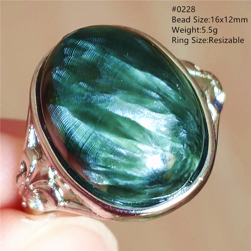 Natural Green Seraphinite Adju - Ring Blank Adjustable recensie en prijs
