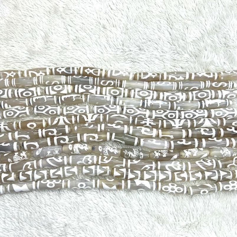 30mm White Tibentan 12 Pattern - Jewelry Making Store recensie en prijs
