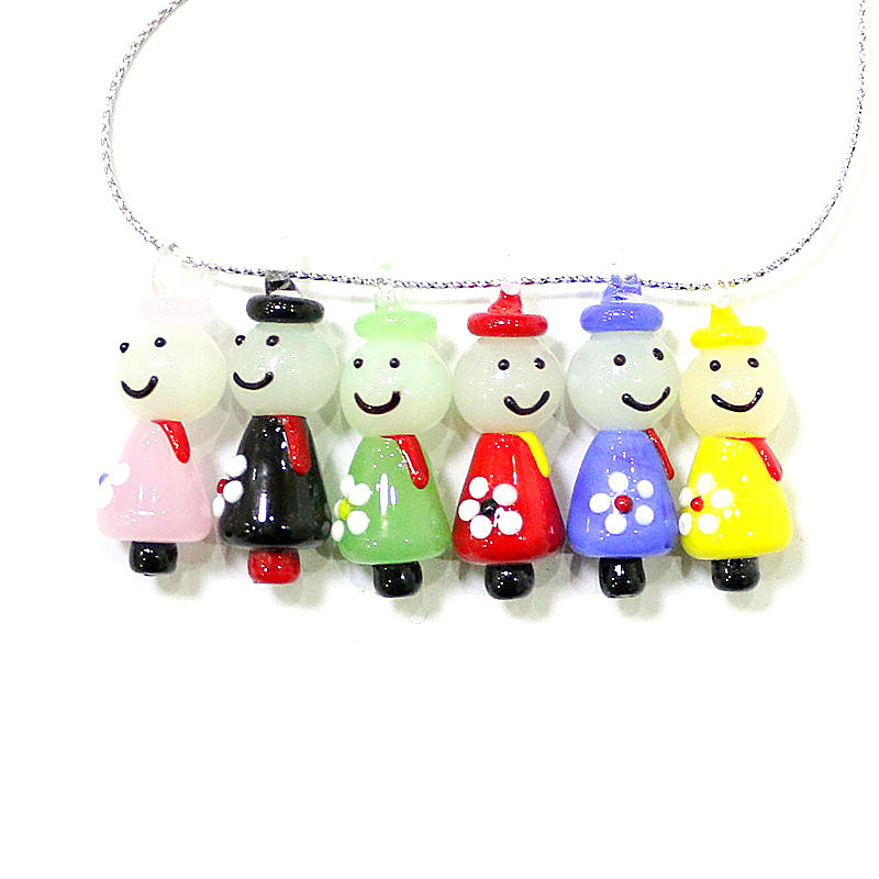 Cute Mini Doll Charm Glass Pen - Jewelry Making Japan recensie en prijs