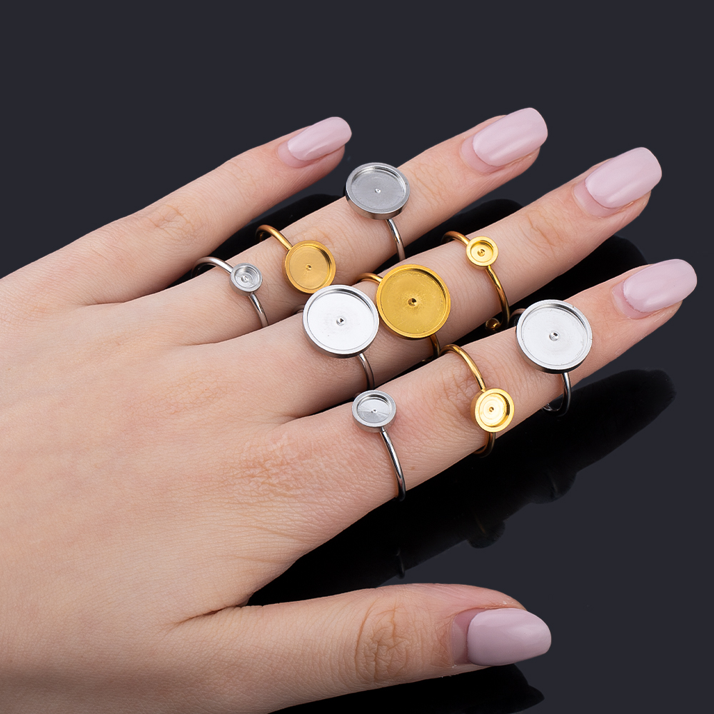 10pcs Adjustable Open Finger R - Ring Blank Adjustable recensie en prijs