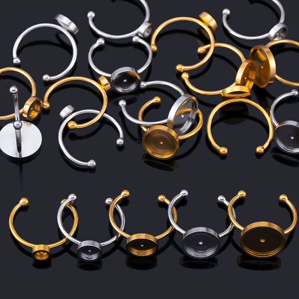 10pcs Adjustable Open Finger R - Ring Blank Adjustable recensie en prijs