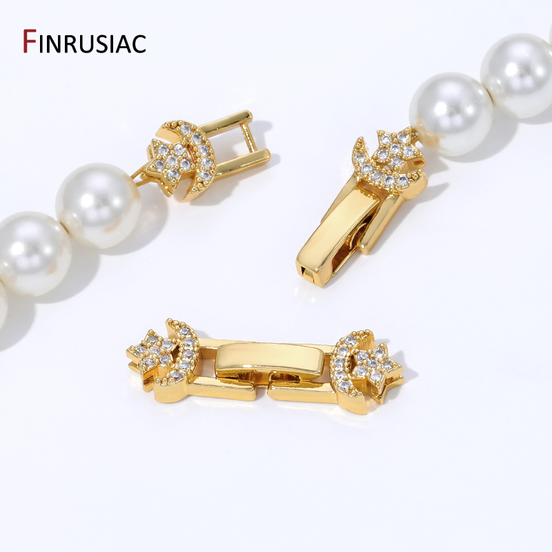 18K Gold Plated Brass Pearl Cl - Jewelry Making Items recensie en prijs