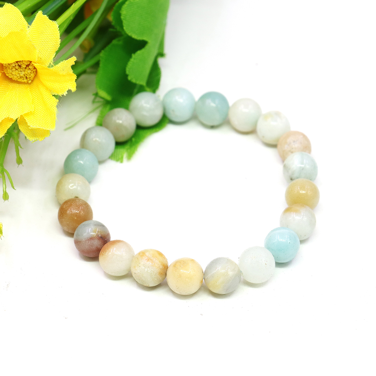 8mm Natural Round Blue Amazon  - Jewelry Making Amazon recensie en prijs