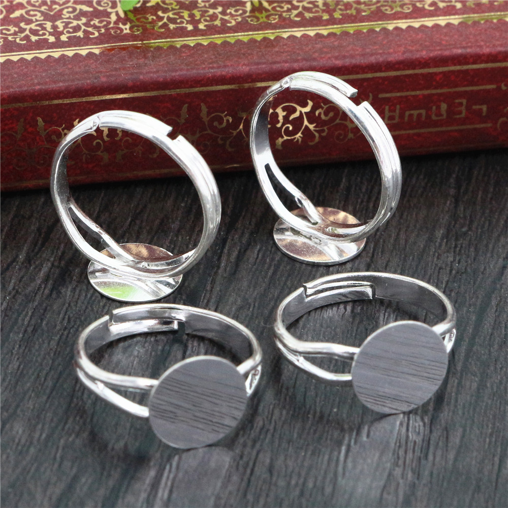 6/8/10/12mm 10pcs Silver Plate - Ring Blank Adjustable recensie en prijs