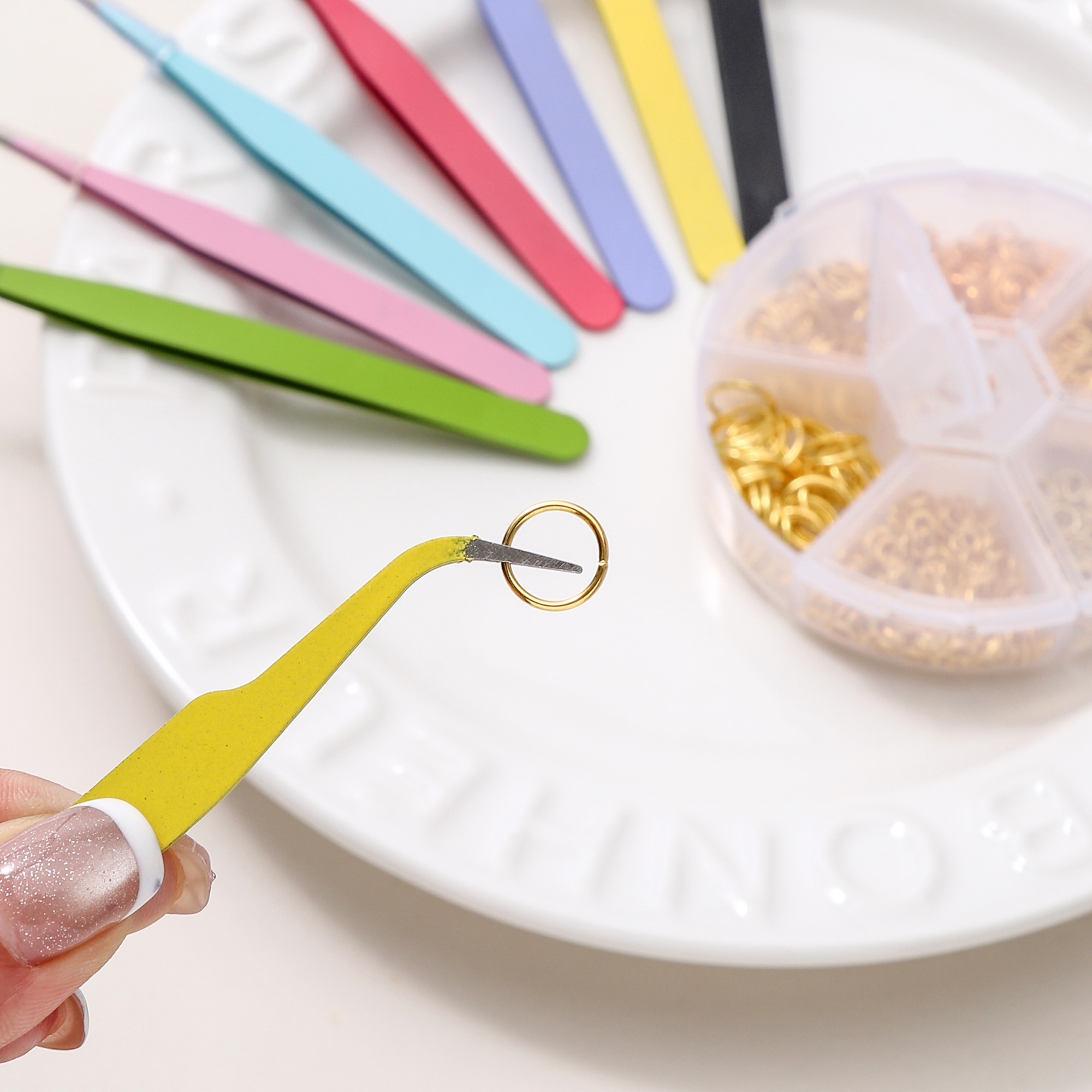1PC 10cm Colored Jewelry Tweez - Jewelry Making Pliers recensie en prijs