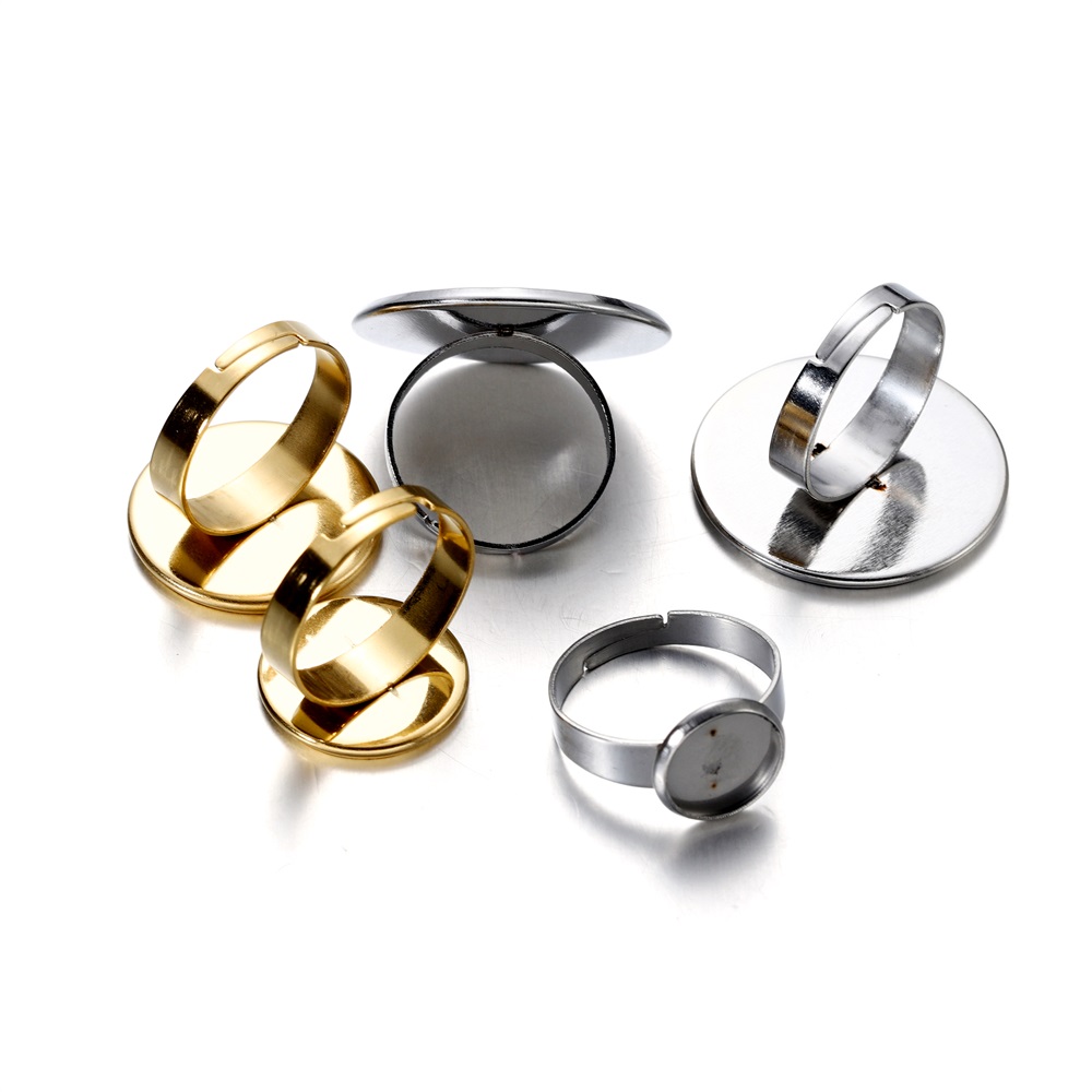 10pcs Stainless Steel Adjustab - Ring Blank Adjustable recensie en prijs