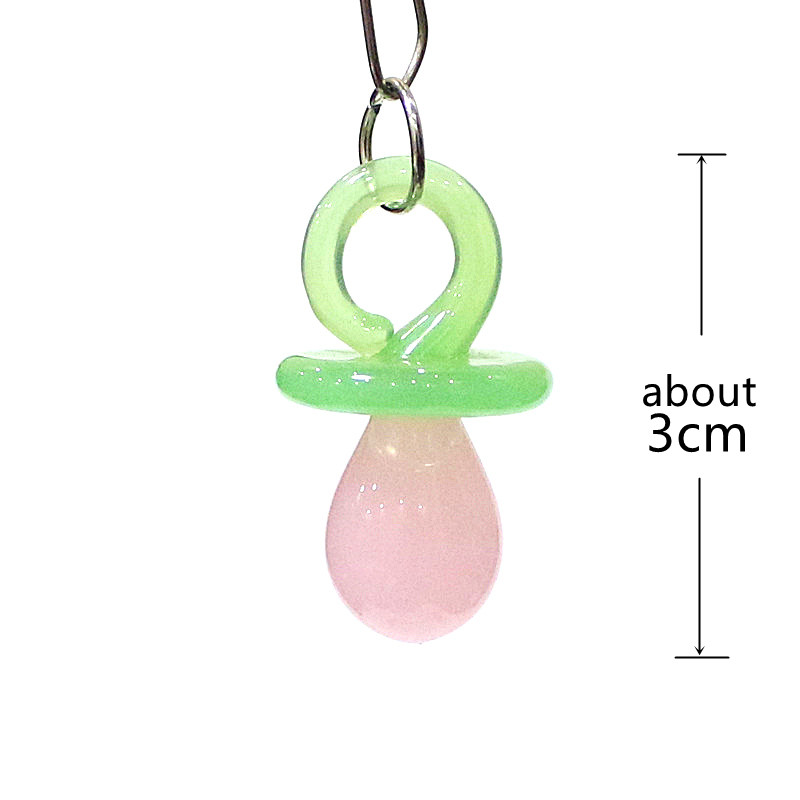 1PC Mini Glass Pacifier Charm  - Jewelry Making For Birthday Party recensie en prijs