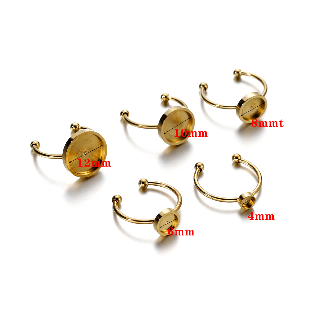 10pcs Adjustable Stainless Ste - Ring Blank Adjustable recensie en prijs